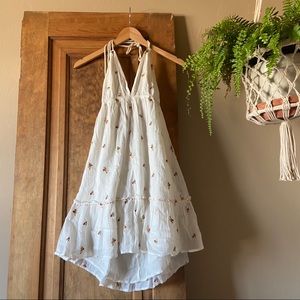 lovestitch White Embroidered Mini Dress